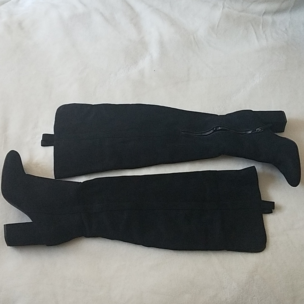 Black over the knee boots